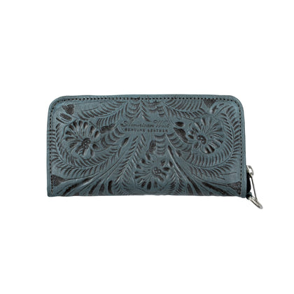American West Ladies Zip-Around Wallet with Wrist Strap