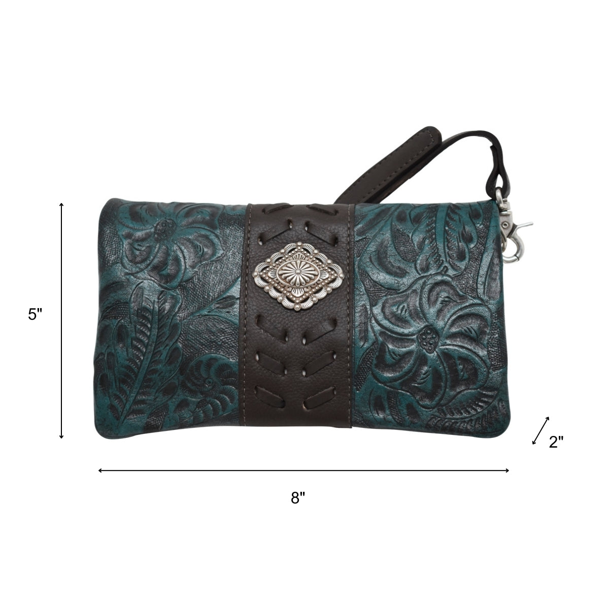 American West Grab and Go Crossbody Foldover Wallet/Crossbody