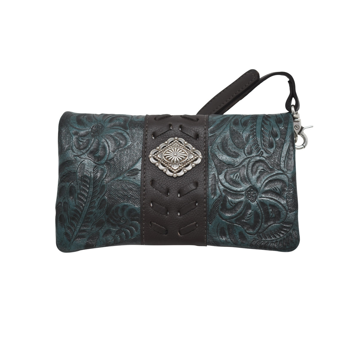 American West Grab and Go Crossbody Foldover Wallet/Crossbody