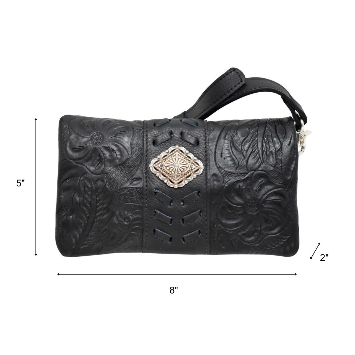 American West Grab and Go Crossbody Foldover Wallet/Crossbody