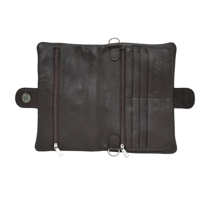 American West Grab and Go Crossbody Foldover Wallet/Crossbody
