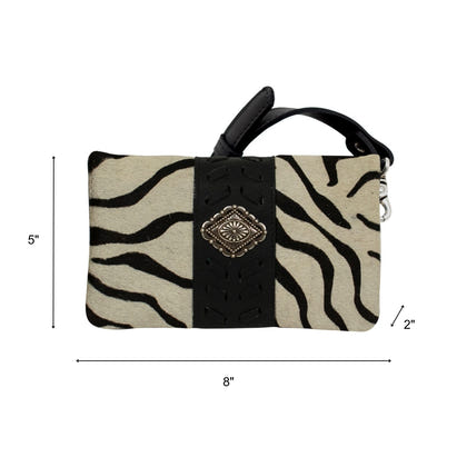 American West Grab and Go Crossbody Foldover Wallet/Crossbody