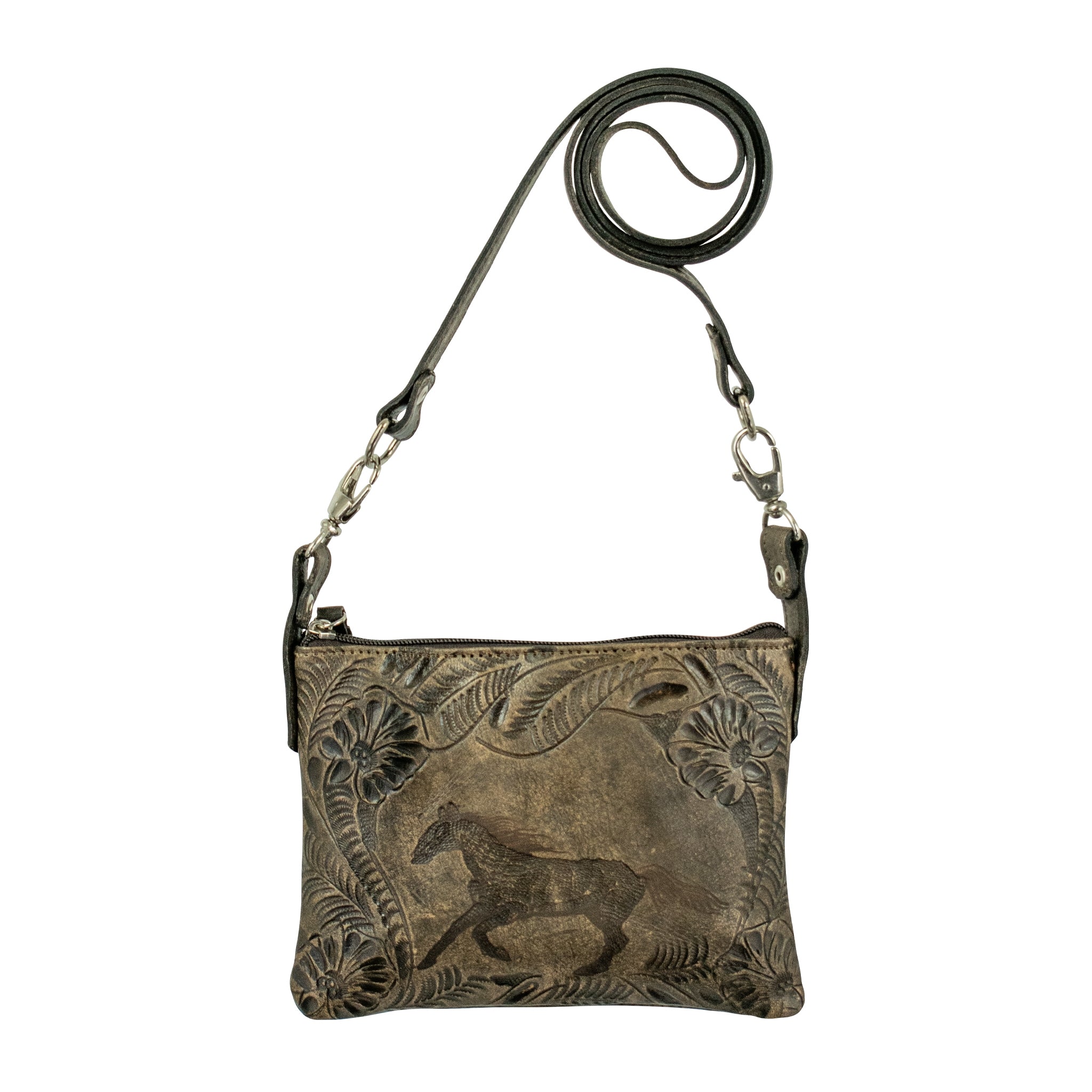 American West Hitchin' Post Crossbody/Hip Bag with Detachable Strap