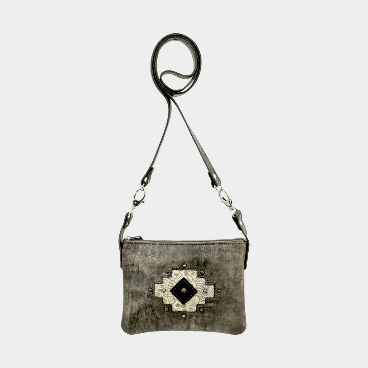 American West Navajo Soul Crossbody/Hip Bag with Detachable Strap