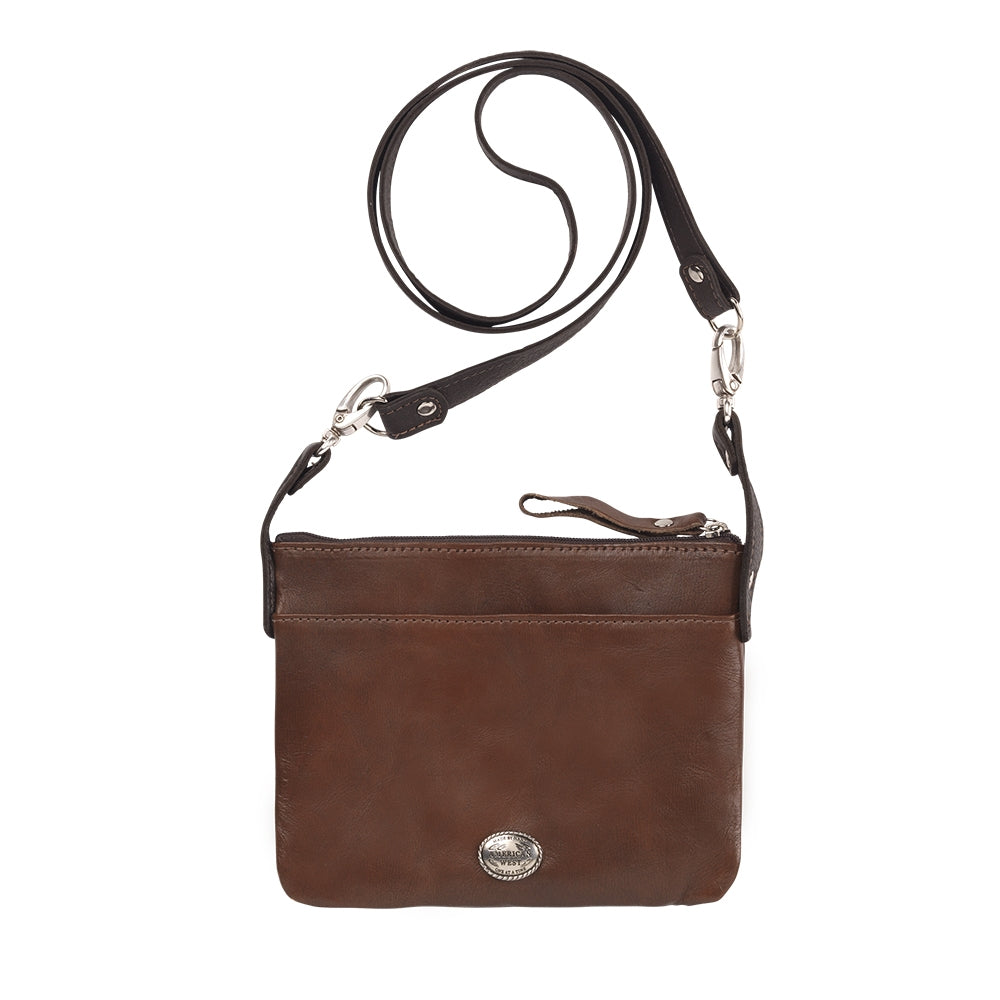 American West Trail Rider Crossbody/Hip Bag with Detachable Stap