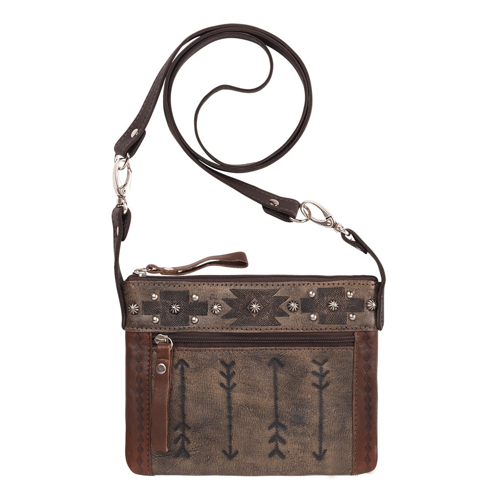 American West Trail Rider Crossbody/Hip Bag with Detachable Stap