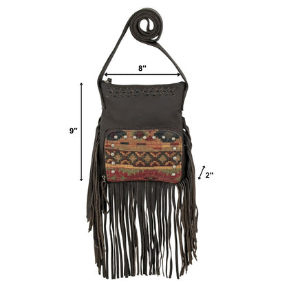 American West Fringed Cowgirl Crossbody with Fringe