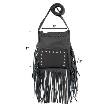 American West Fringed Cowgirl Crossbody with Fringe