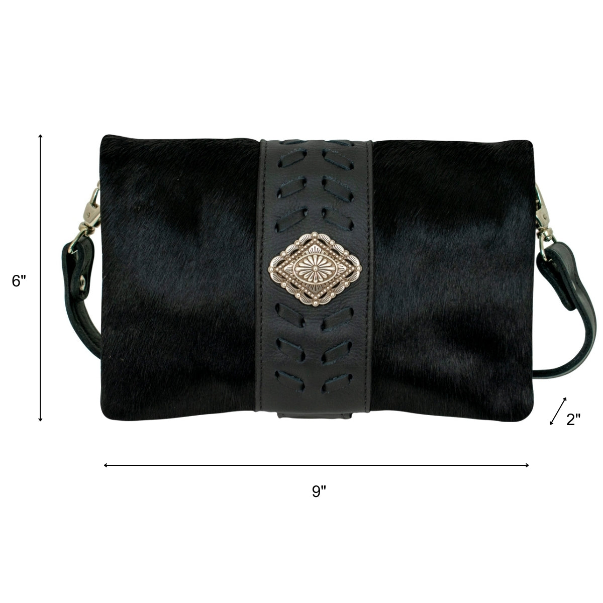 American West Large Grab and Go Crossbody Large Foldover Wallet/Crossbody