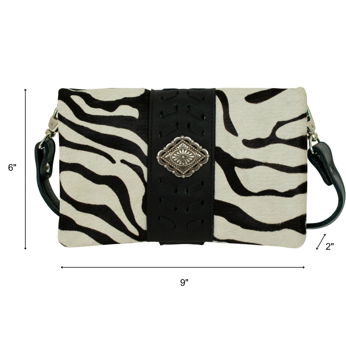 American West Large Grab and Go Crossbody Large Foldover Wallet/Crossbody