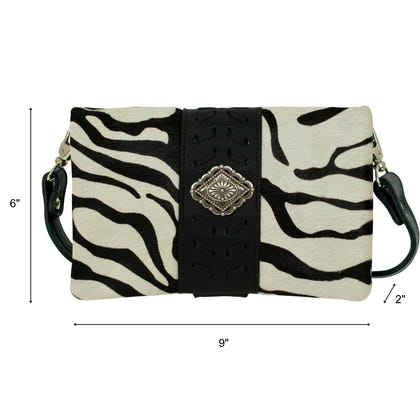 American West Large Grab and Go Crossbody Large Foldover Wallet/Crossbody