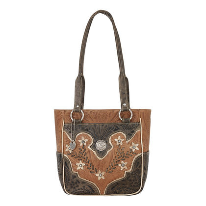 American West Desert Wildflower Zip Top Bucket Tote