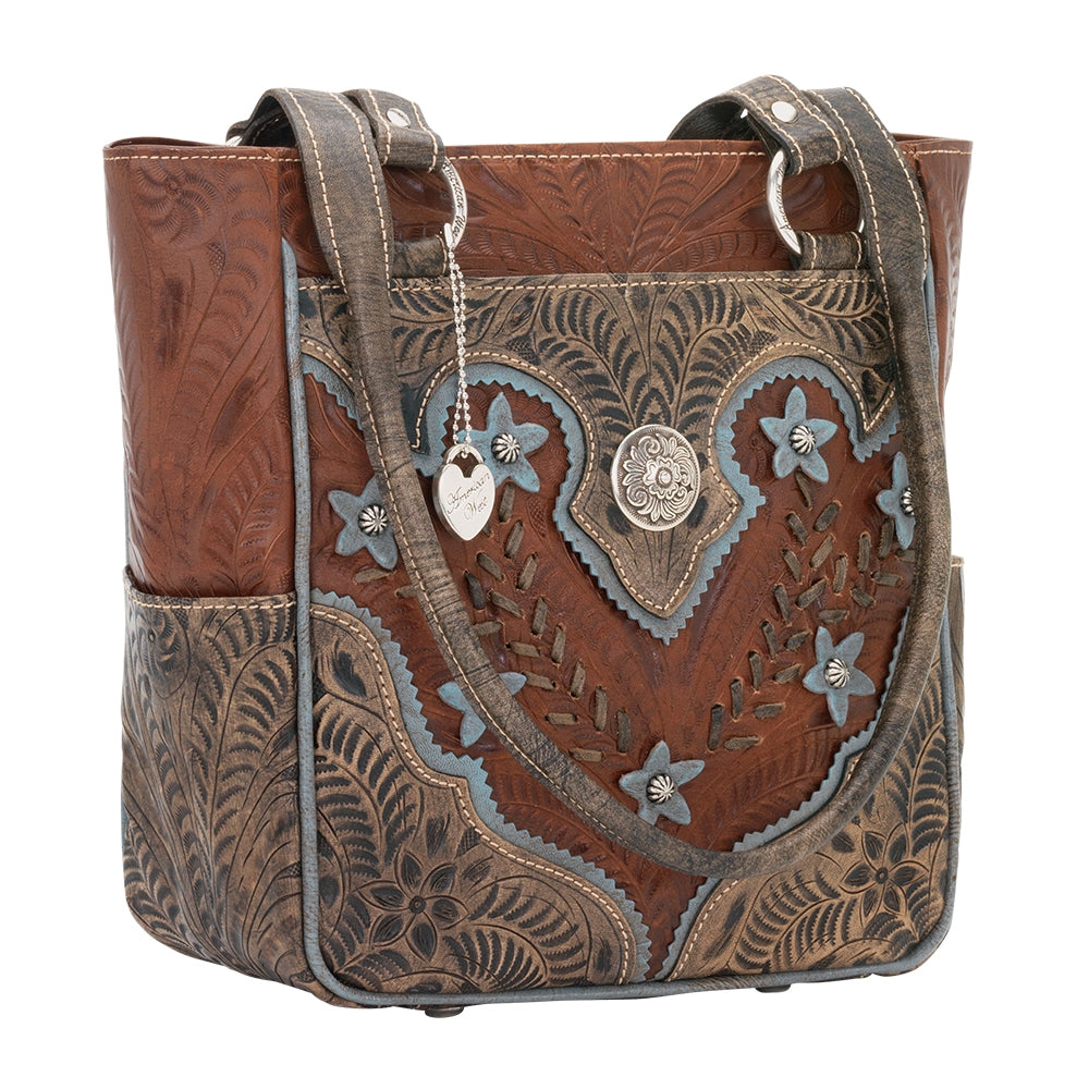 American West Desert Wildflower Zip Top Bucket Tote