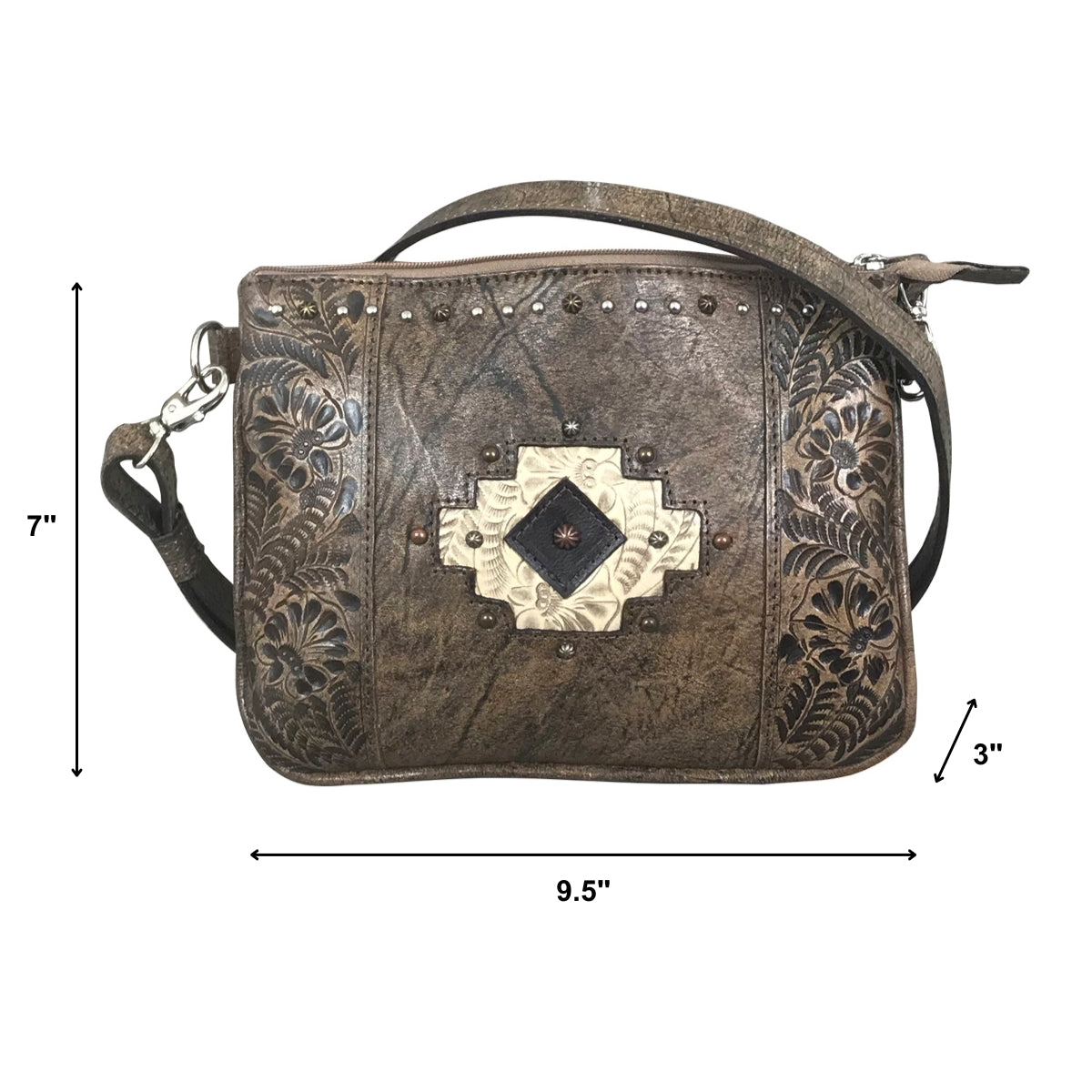 American West Navajo Soul Multi-Compartment Crossbody