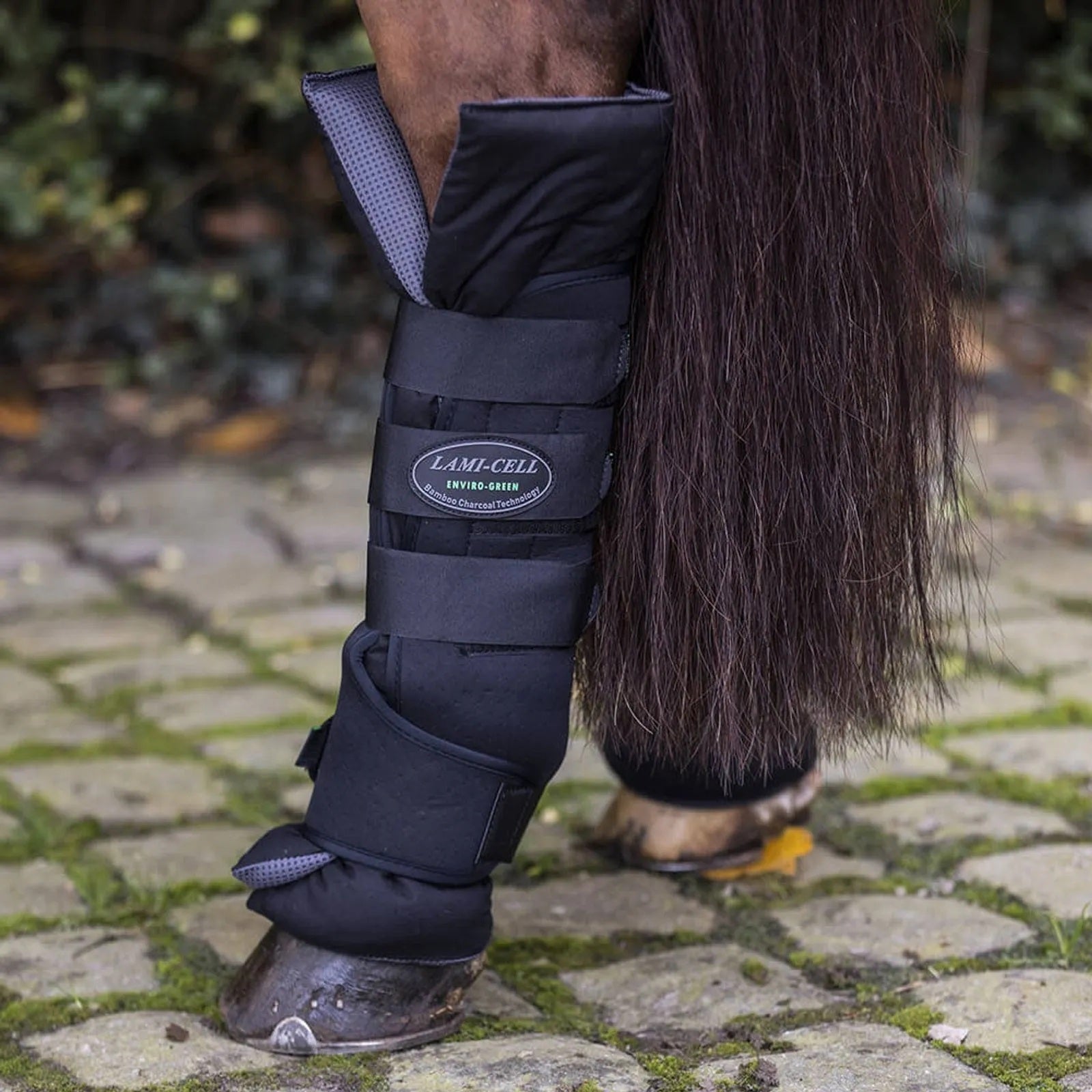 Lami-Cell Enviro Green Easy Wrap Stable Boots with Bag
