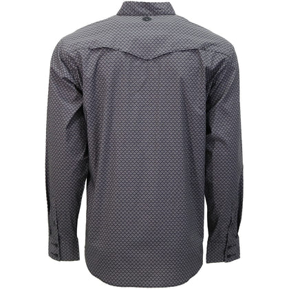 Hooey Mens Maverick Micro Texture Long Sleeve Shirt