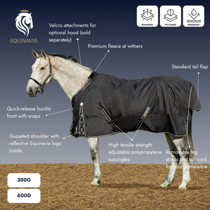 Equinavia Norse Heavy Weight Turnout Blanket 300g