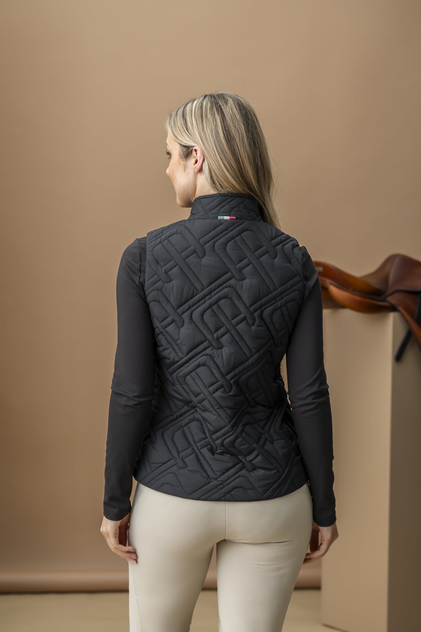 AA Ladies Neve Monogram Quilted Gilet