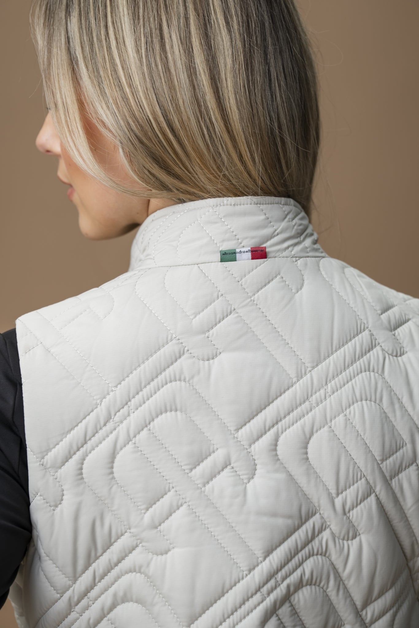 AA Ladies Neve Monogram Quilted Gilet