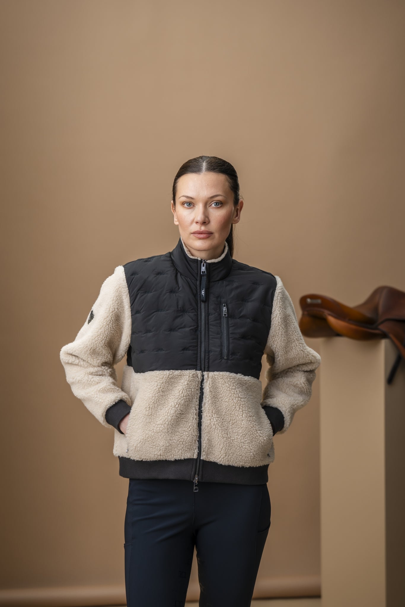 AA Lorenza Zip Through Borg Fleece