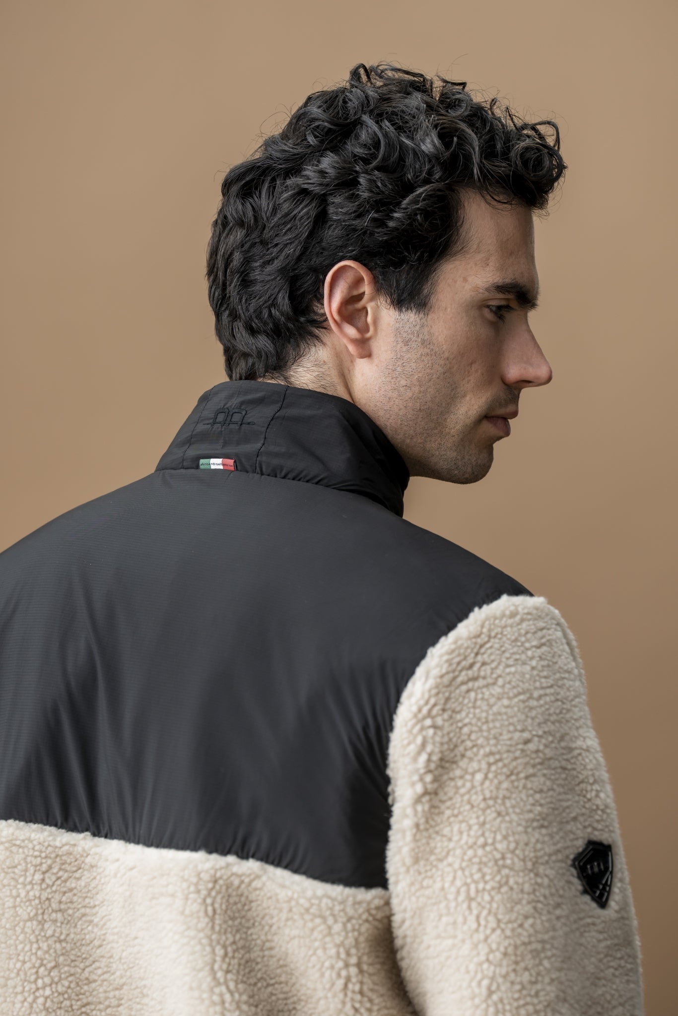 AA Mens Lorenzo Half Zip Borg Fleece