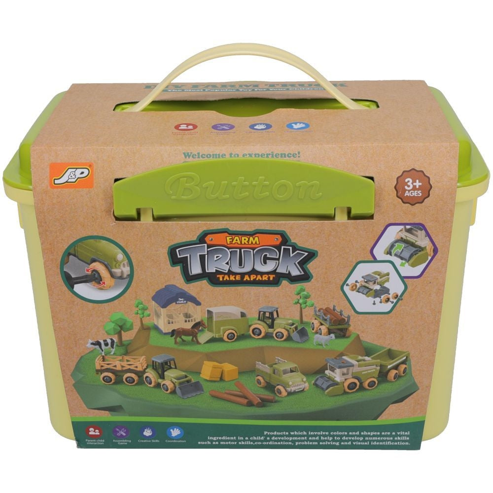 Gift Corral Toy Truck and Stable Set