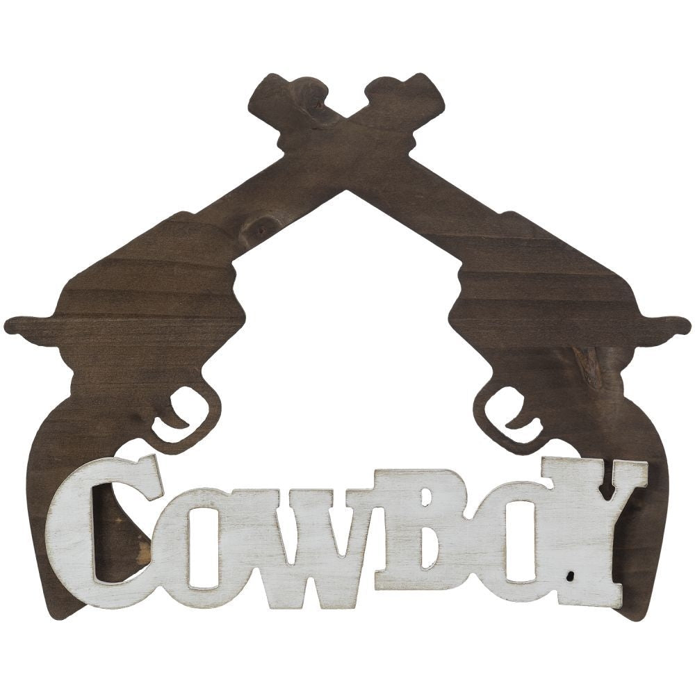 Gift Corral Cowboy/Pistols Sign
