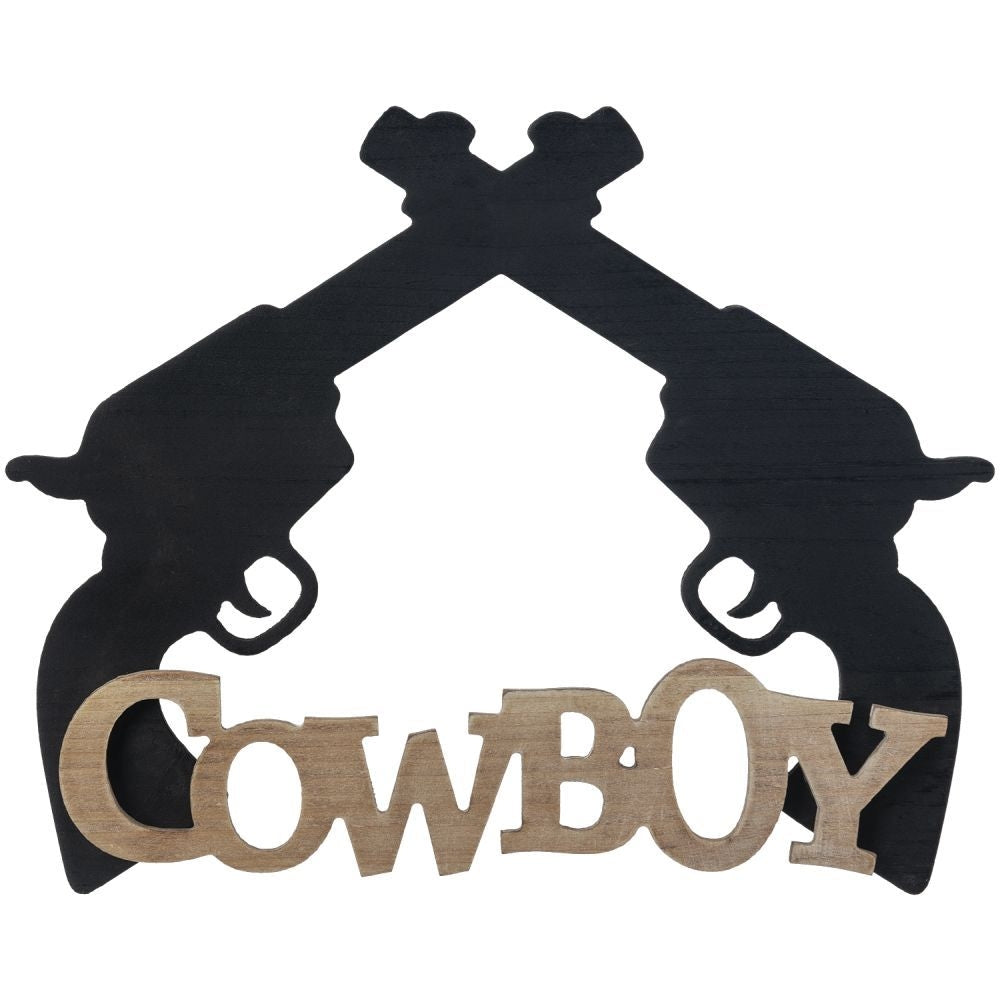 Gift Corral Cowboy/Pistols Sign