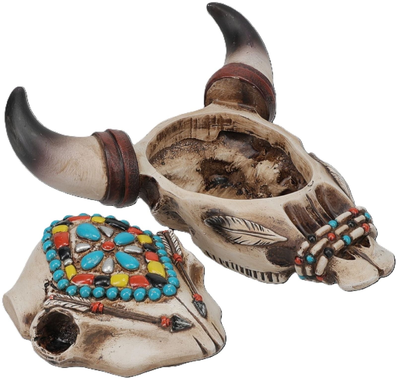 Tough1 Skull and Arrows Trinket Box