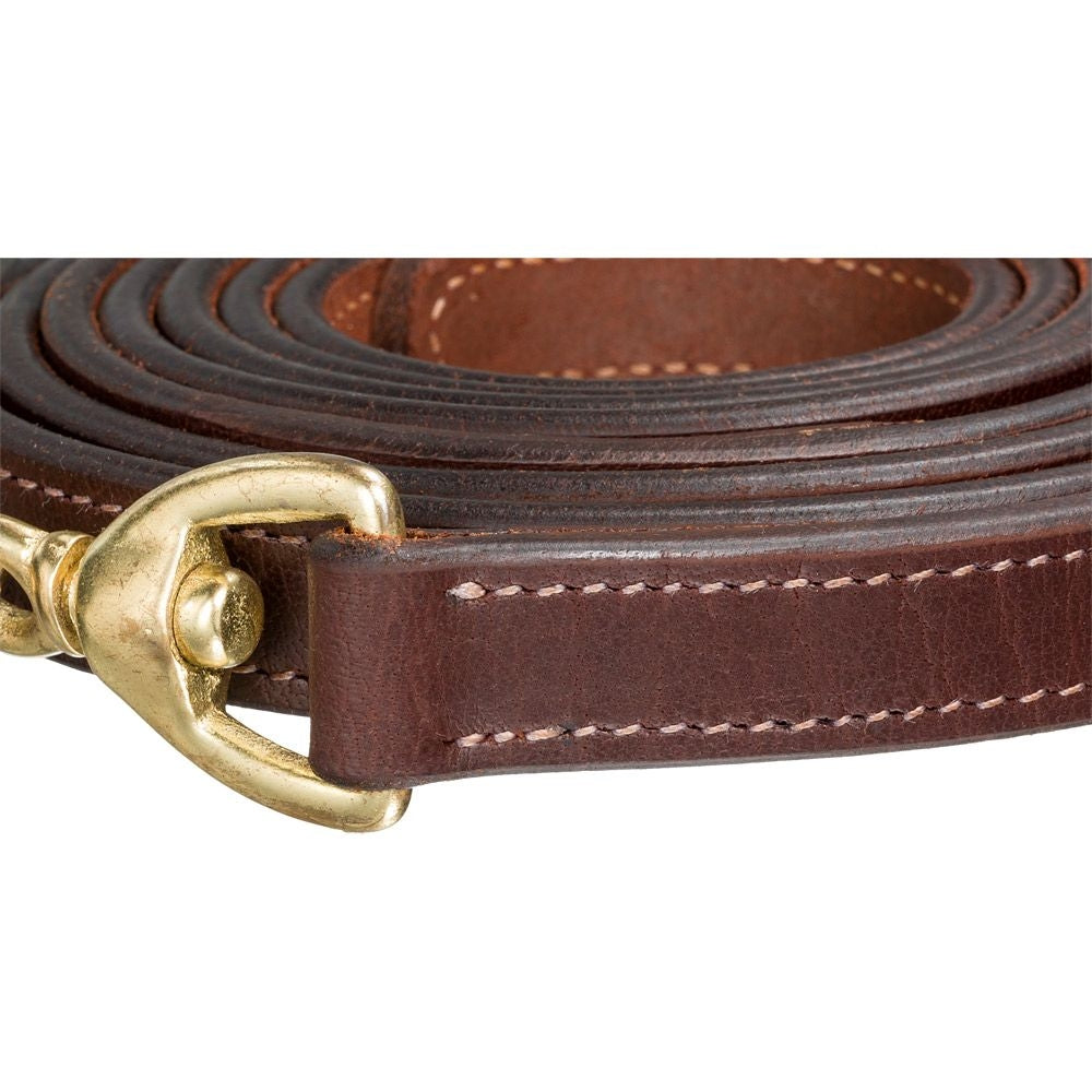 10' Leather Lead with 30" BP Chain