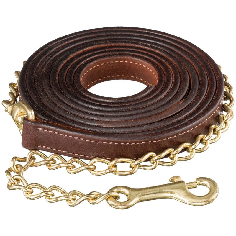 10' Leather Lead with 30" BP Chain