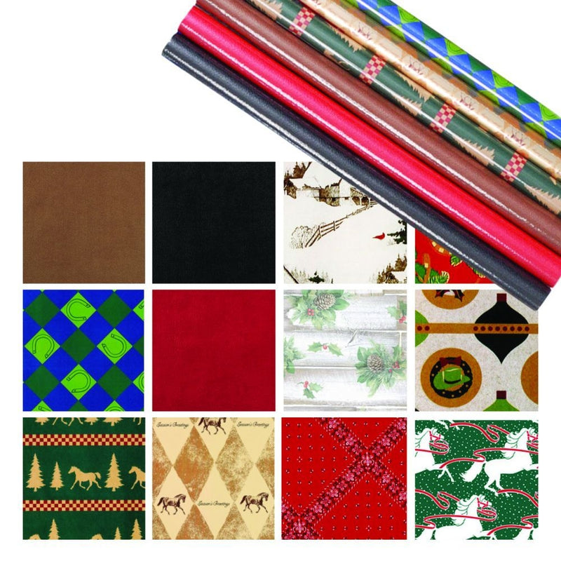 Gift Corral Western & English Christmas Gift Wrap Assortment