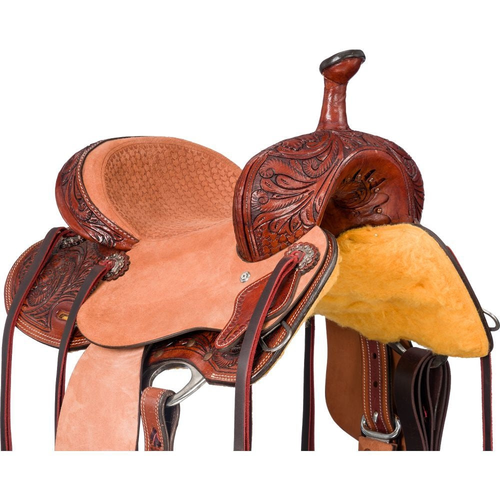 Silver Royal Youth Bell Rock Barrel Saddle