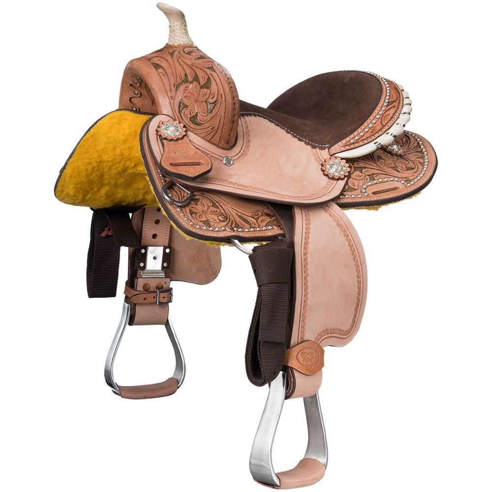 Royal King Pasadena Youth Barrel Saddle