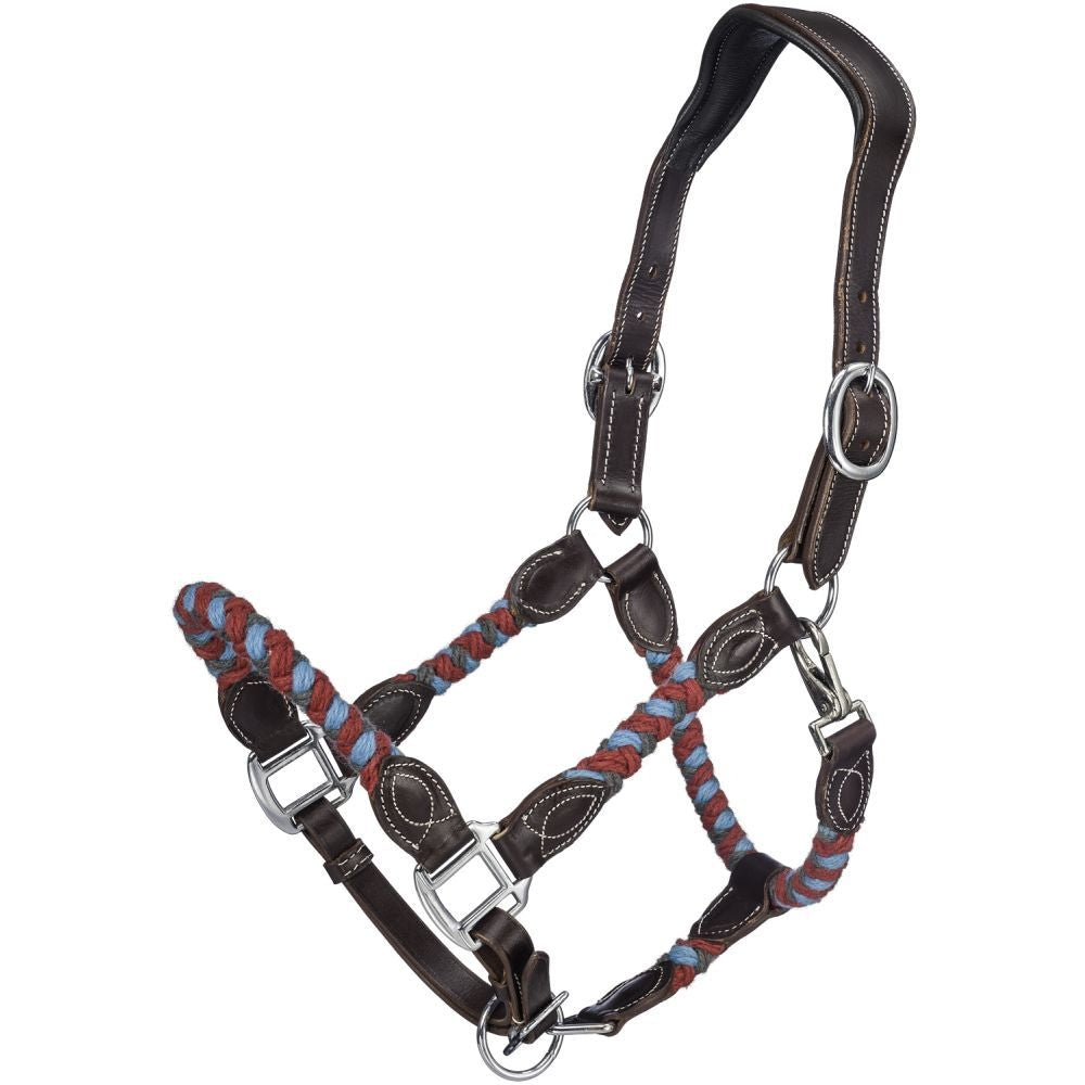 Tough1 Wool String Leather Halter