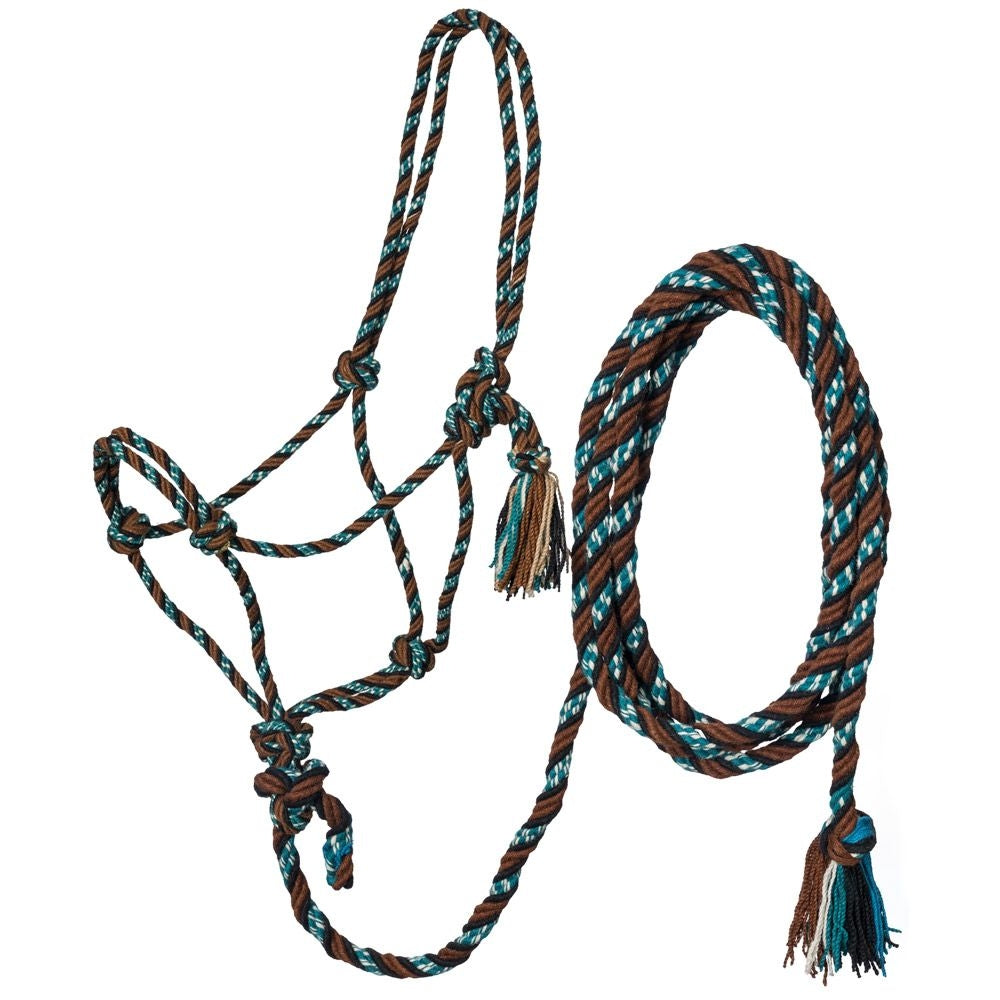 Tough1 Mecate Rope Halter with 12ft Lead