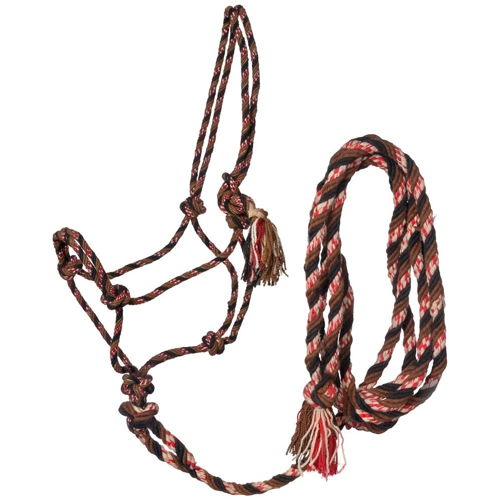 Tough1 Mecate Rope Halter with 12ft Lead