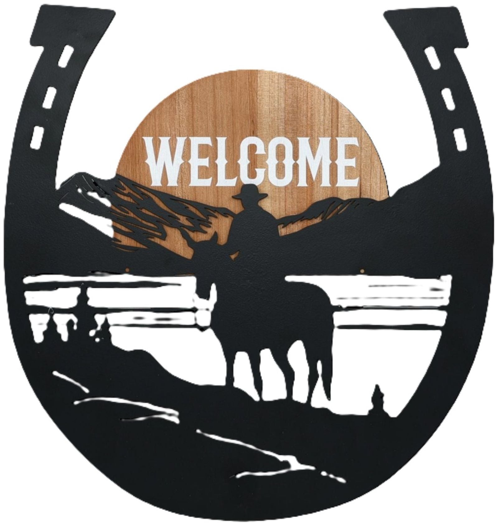 Gift Corral Cowboy Horseshoe Wall Art