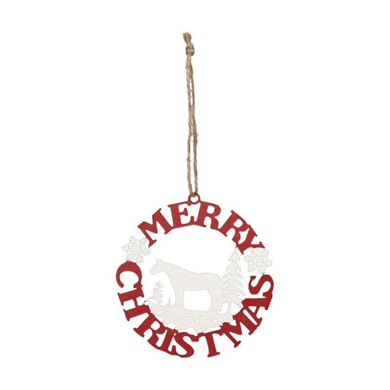 Gift Corral Merry Christmas Horse Ornament