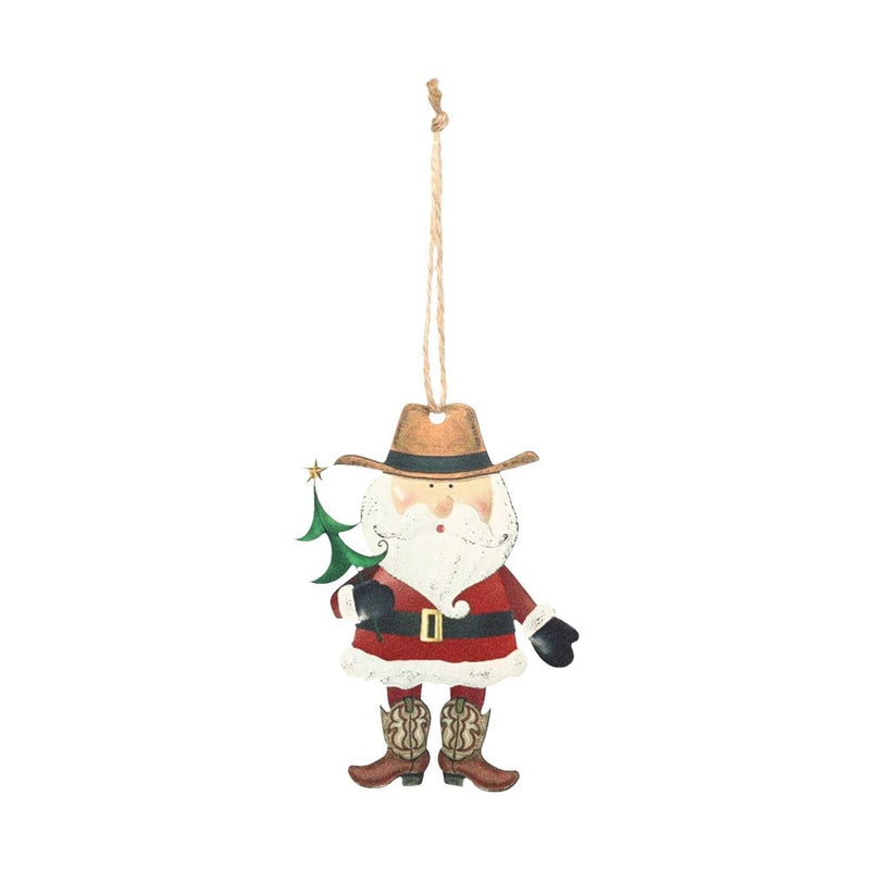 Gift Corral Santa and Tree Ornament