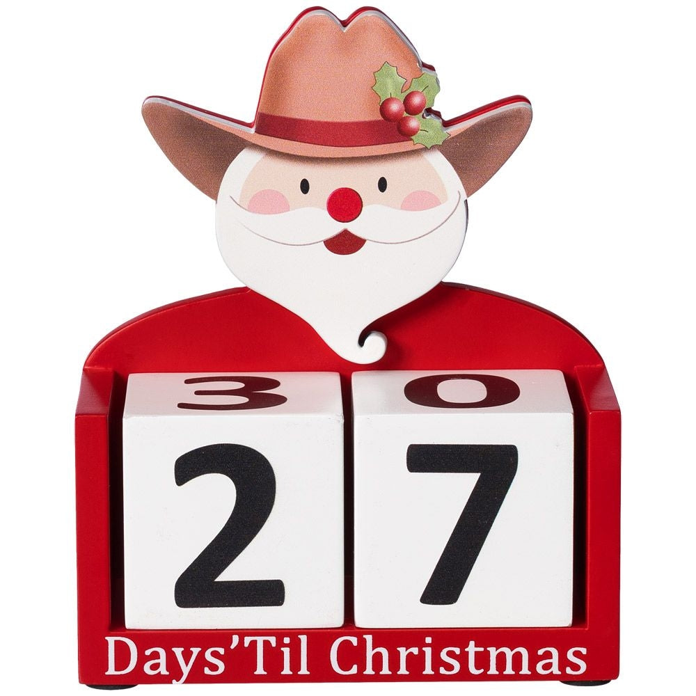 Gift Corral Cowboy Santa Christmas Countdown