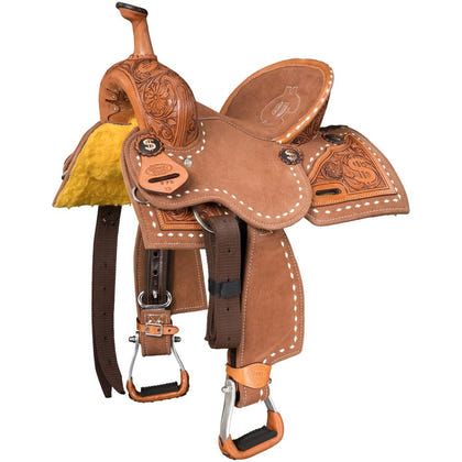 Silver Royal Youth Ca$h Barrel Saddle