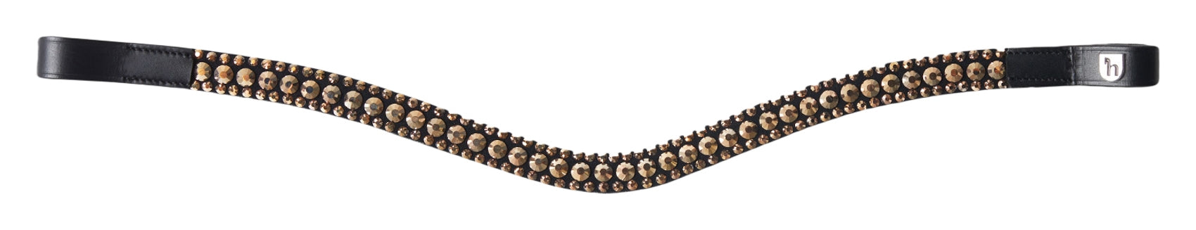 Horze St. Moritz Curved Crystal Browband