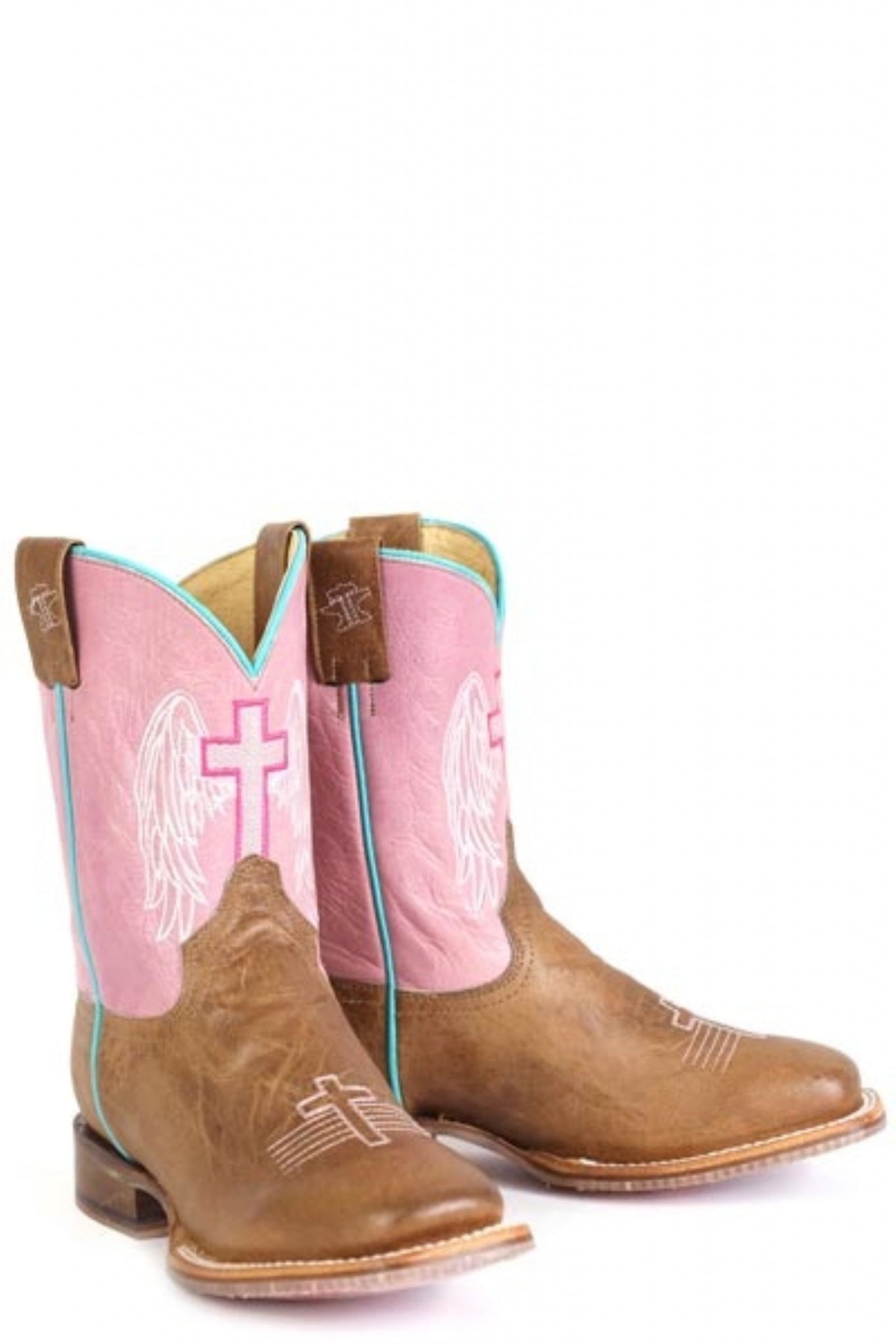 Tin Haul Little Kids Angel Wings Square Toe Boots
