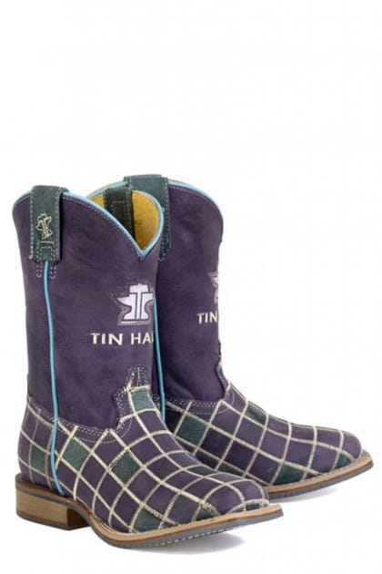 Tin Haul Little Kids Patches Square Toe Boots