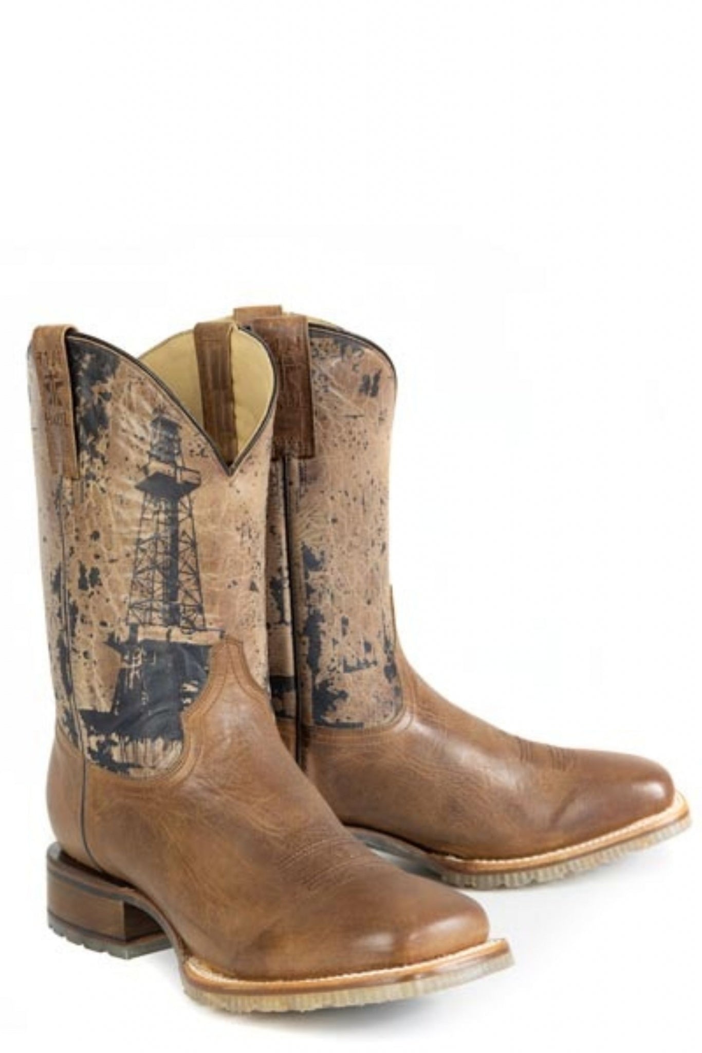 Tin Haul Mens Roughneck Square Toe Boots