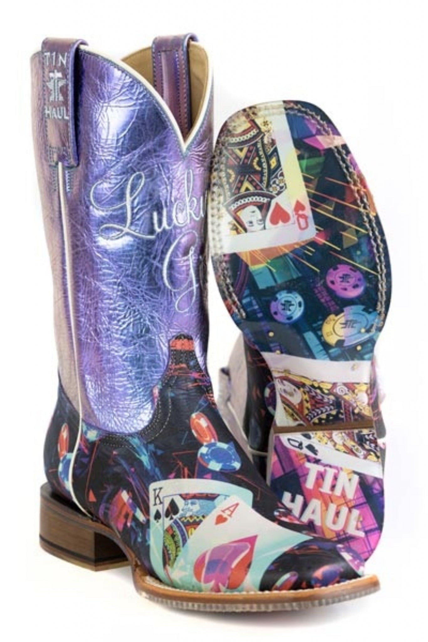 Tin Haul Ladies Lady Luck Square Toe Boots