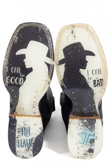 Tin Haul Ladies CheckerD Square Toe Boots