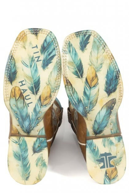 Tin Haul Ladies Plume Square Toe Boots