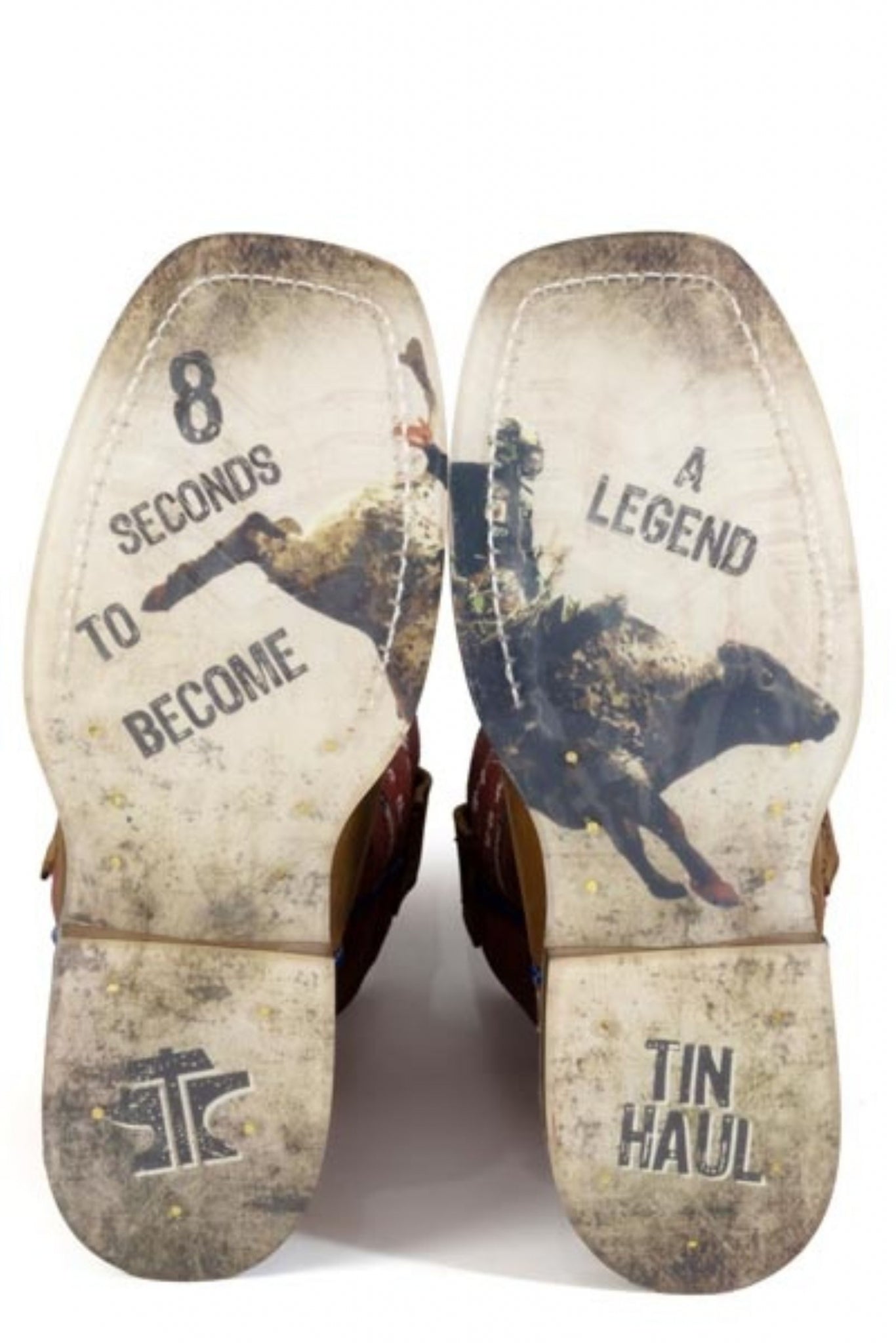 Tin Haul Big Kids Bullheaded Square Toe Bootss